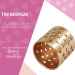 Lubrication Bundbuchse Wrapped Bronze Bearings CuSn8 CW453K 092 Easy Assembly