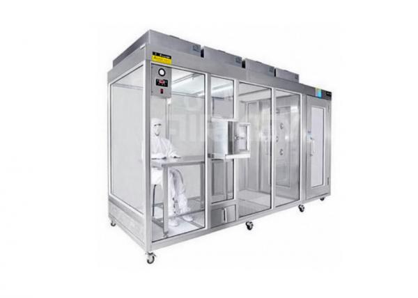 Quality Acrylic Hardwall Modular Clean Room / Clean Booth With AIr Shower And Pass Box for sale