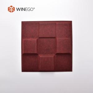 Wholesale 12mm 24mm 3D Polyester Fiber Acoustic Panel , Mold Resistant Polyester Acoustic Board from china suppliers