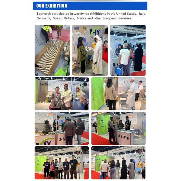 Eco Friendly Materials Wood Slat Acoustic Panel With Flame Retardant Coating