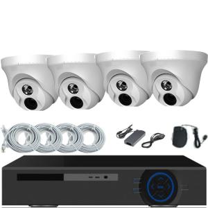 Wholesale Customized 4pcs Dome Cameras 4CH NVR Kit CCTV Surveillance Security Camera System from china suppliers