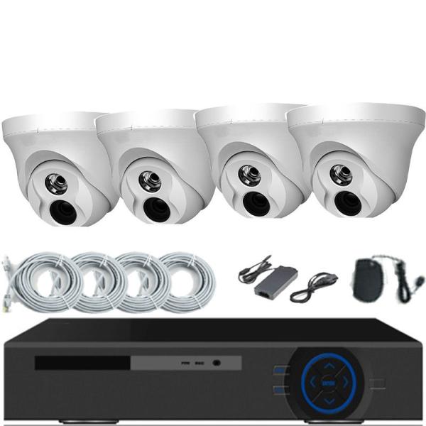Customized 4pcs Dome Cameras 4CH NVR Kit CCTV Surveillance Security Camera