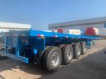 60t-70t Load Capacity 4 Axle Container Flatbed Semi Trailer For Shipping