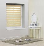 Beige Zebra Blinds Fabric Open Vanes For Bathroom ISO9001 Approved