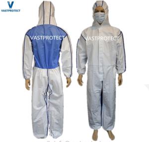 Wholesale Micro-Porous Combines SMS Disposable CE Coverall Type 5 6 with Hood from china suppliers