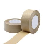 Self Adhesive Brown Paper Packing Tape Fiberglass Reinforced Flatback Kraft