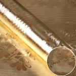 Gold Foil Self-Adhesive Contact Paper for Kitchen Oil Proof Sticker Aluminum