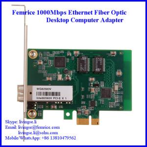 Wholesale 10/1001000Mbps Ethernet NIC Card SFP Slot Desktop Computer Network Card from china suppliers
