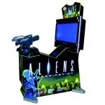 Adult 2 players arcade coin operated vibration Aliens gun shooting simulator