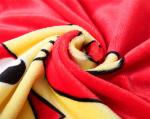 Christmas Flannel Screen Printed Blanket , Warm Polyester Kids Animal Blankets