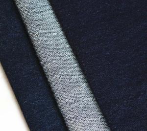Wholesale hot !!!Indigo French Terry jean fabric,indigo cotton/polyester/spandex knitted denim fabri from china suppliers