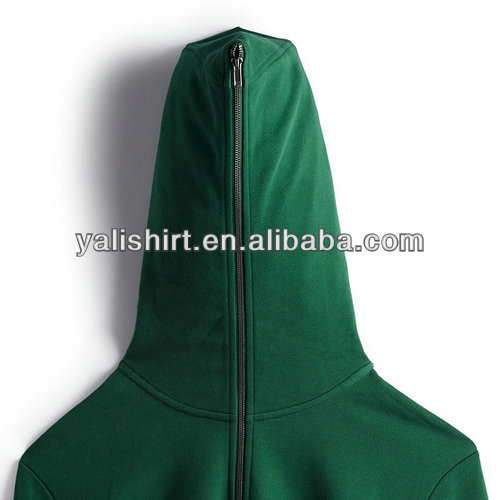 Hot sell custom plain full face zip hoodie for women