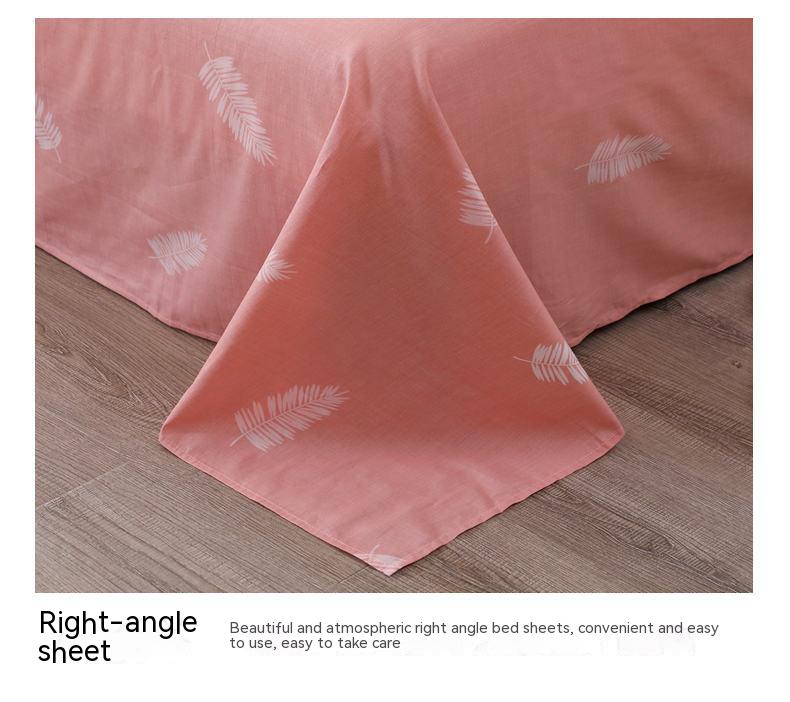 Customized Color Luxury Bed Sheet Bed Cover for 4pcs Quantity Cotton Bedding Set