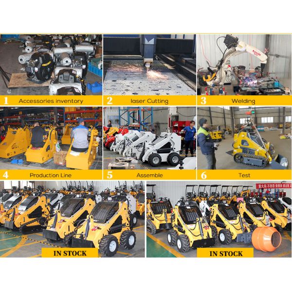 Free Shipping Mini Skid Steer Loader With Attachments Tracked Skid Steer