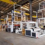 Plastic ABC 3 Layer Co Extrusion Blown Film Machine Manufacturer Line