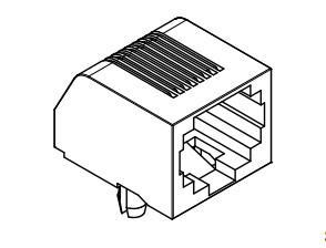 Wholesale 634008137221 8P8C SMT Modular Jack Tab Down Rapid Delivery from china suppliers