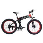 48v 10AH Fat Tire Electric Bike , Foldable Electric Bicycle With Hidden Battery