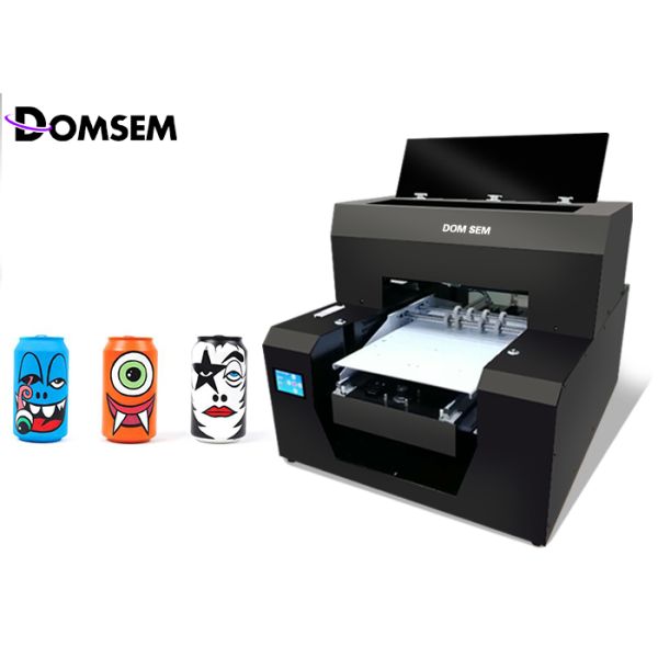 Mini Glass Bottle A3 UV Flatbed Inkjet Printer , DIY UV Led Printer AcroRip9.0 Software