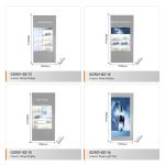 Cosmetic Shop Decoration Grey Wooden Display Cabinet For Smart Store Showcase