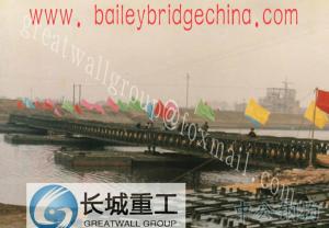 Wholesale Specialized Production Pontoon Bailey bridge/Reusable Floating Temporary sidewalk from china suppliers