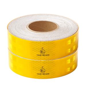 Wholesale PET Custom Adhesive Sticker Vinyl Roll Safety Retro Trunk ECE 104r Reflective Tape from china suppliers