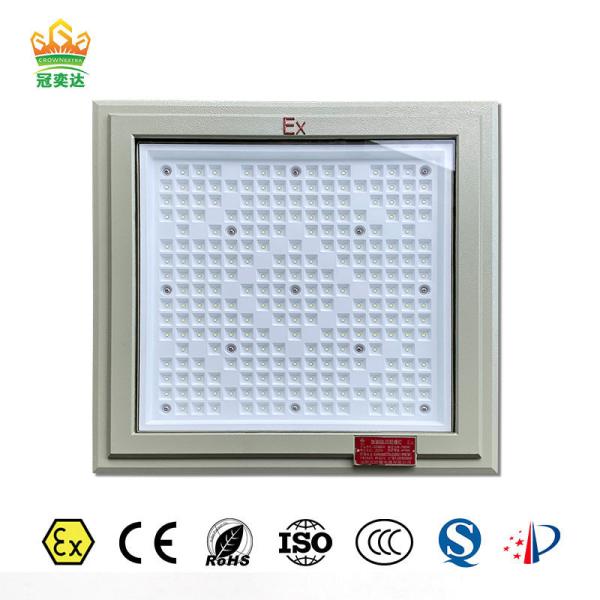 ATEX 18*18 Inch Square Shape Explosion Proof Light 100w 130lm/w Gas Station