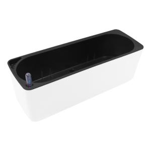 Wholesale Rectangle Plastic Cuboid Self Watering Houseplant Pots White Or Blue from china suppliers