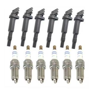 Wholesale Ignition Coils &amp; Spark Plugs Set 6PCS Kit 12138647689 12138616153 for BMW 3 5 Series X3 X5 Z4 from china suppliers