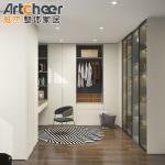 Maximize Your Bedroom Storage with Artcheer's Customized Wooden Wardrobe and LED