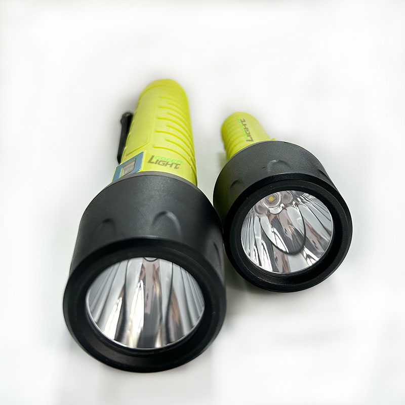 Heavy Duty Explosion Proof Flashlight with LED Light Source Providing Safe and Illumination for Hazardous Industrial Applications
