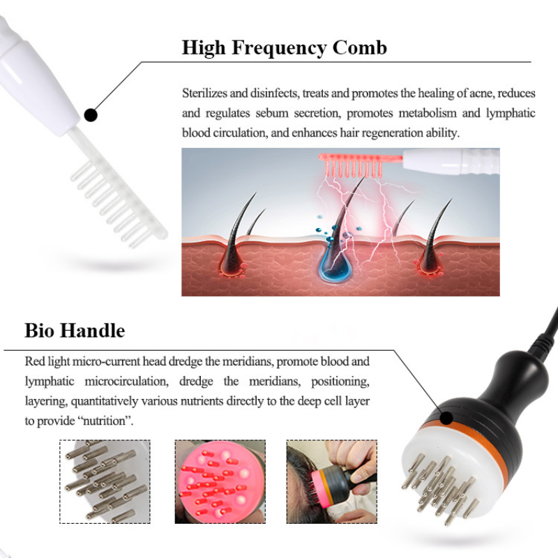 Professional 660nm Laser Hair Regrowth Machine Vertical Hair Growth Device With Microneedle Function
