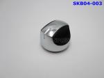 High Gloss Oven Control Knob Electroplate Chrome / Nickel Zamac Material