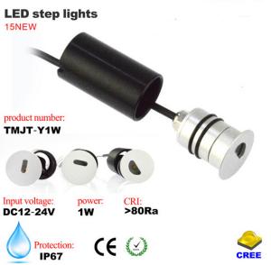 Wholesale IP67 1W Mini LED Buried Light Embedded LED corner lamps Step light outdoor lighting from china suppliers