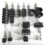 Triple Clip Feeder Clamp for Telecom Cable Installation Core Type Fixed Card