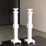 New design single pillar crystal candlesticks for wedding party decoration