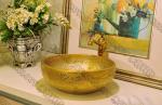 PVD Vacuum Gold Plating Machine on Ceramic Basins, PVD TiN gold Plating on
