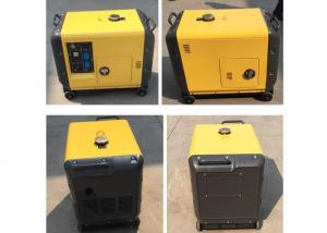 China 5.5kva Electric Power Generation Small Portable Generators Yellow CE on sale