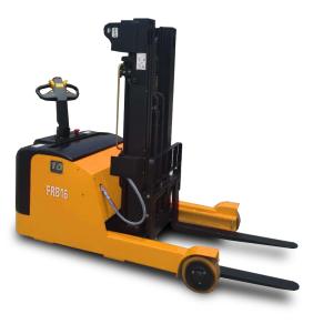 Wholesale 6M Triplex Mast 1.5T Walkie Forward Electric Pallet Stacker from china suppliers