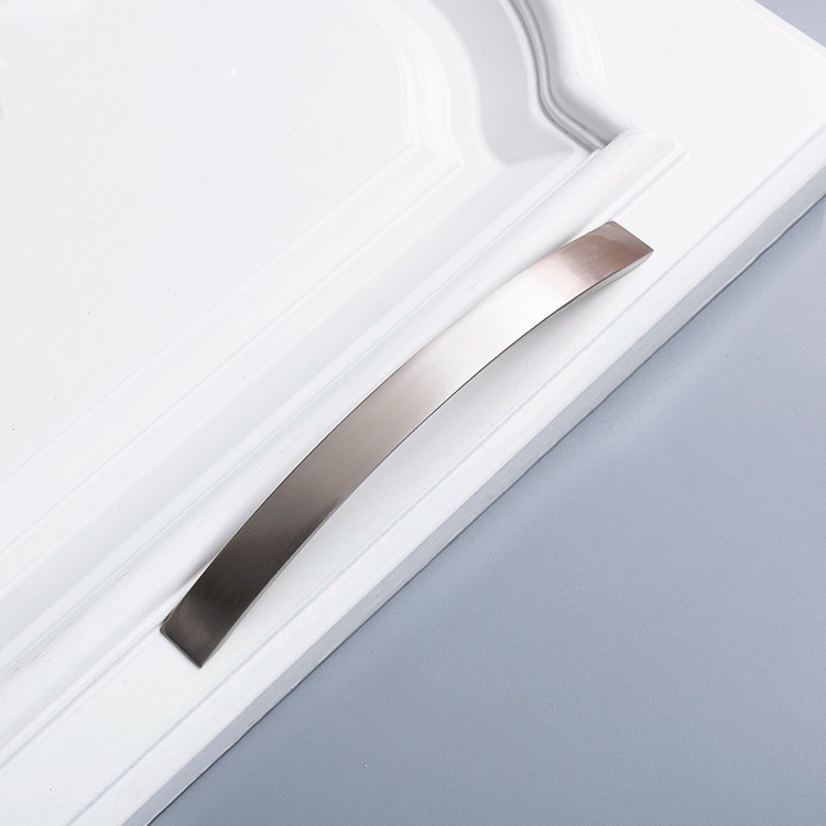 90mm Chrome Silver Zinc Alloy Bridge Handle For Badroom Wardrobes