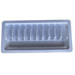 Factory PET plastic custom medicine water injection tray custom