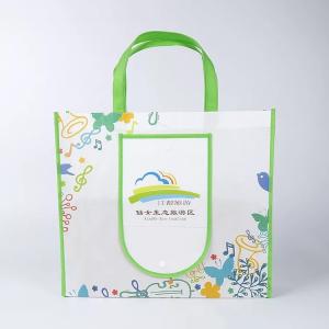 Wholesale Eco Friendly Green Foldable Tote Bag With Snap Closure Offset Printing from china suppliers
