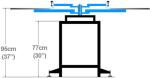 Double Rotary Manual 4 Color 4 Station Slik Screen Printing Press Machine