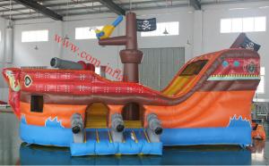 Wholesale inflatable pirate boat giant inflatable pirate ship inflatable slide from china suppliers