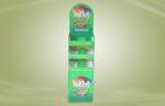 Green Cardboard Free Standing Display Units For Promoting Cookies / Snacks
