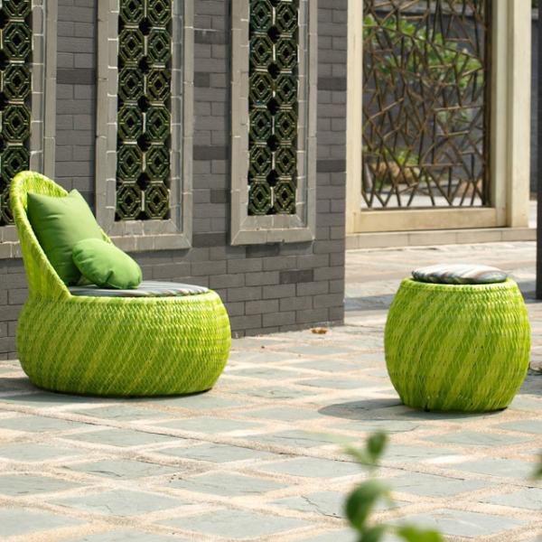 Mail Packing N Metal Rattan Chairs Small Aluminum Sofa Green Rattan Garden
