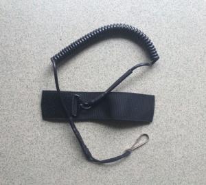 Wholesale China factory customized made single swivel/snap hook/mini ring tactical pistol lanyard from china suppliers