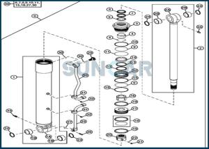 Wholesale 4663491 Boom Cylinder Seal Kit Fits Hitachi Boom Cylinder ZX70-3 ZX70-3-HCME ZX75U from china suppliers