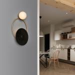LED Wall bed lamp Designer Creative Spherical Metal Wall Lights Fixures (WH-OR