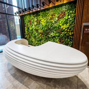 Wholesale Special Shape Modern Reception Desk , Reception Desk Furniture Customized Color from china suppliers