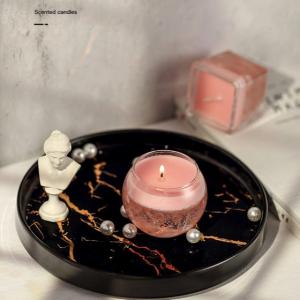 Wholesale Home Scented Soybean Wax Dried Flower Candles With 4H Burning from china suppliers